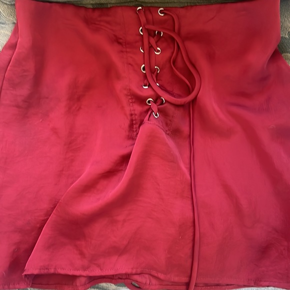Forever 21 red skirt medium - Picture 2 of 4